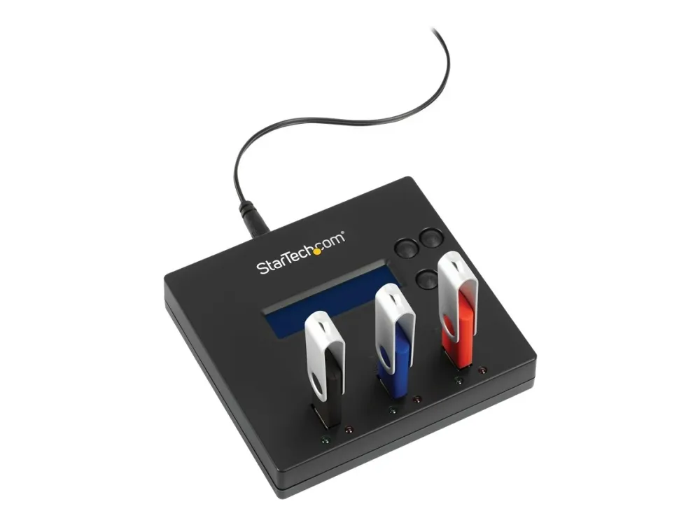 StarTech.com 1:2 Standalone USB Duplicator and Eraser - Memory Stick Cloner - USB 2.0 Flash Drive Copier / Thumb Eraser (USBDUP12) - USB drev duplikator - 2 bays - for P/N: SVA5H2NEUA