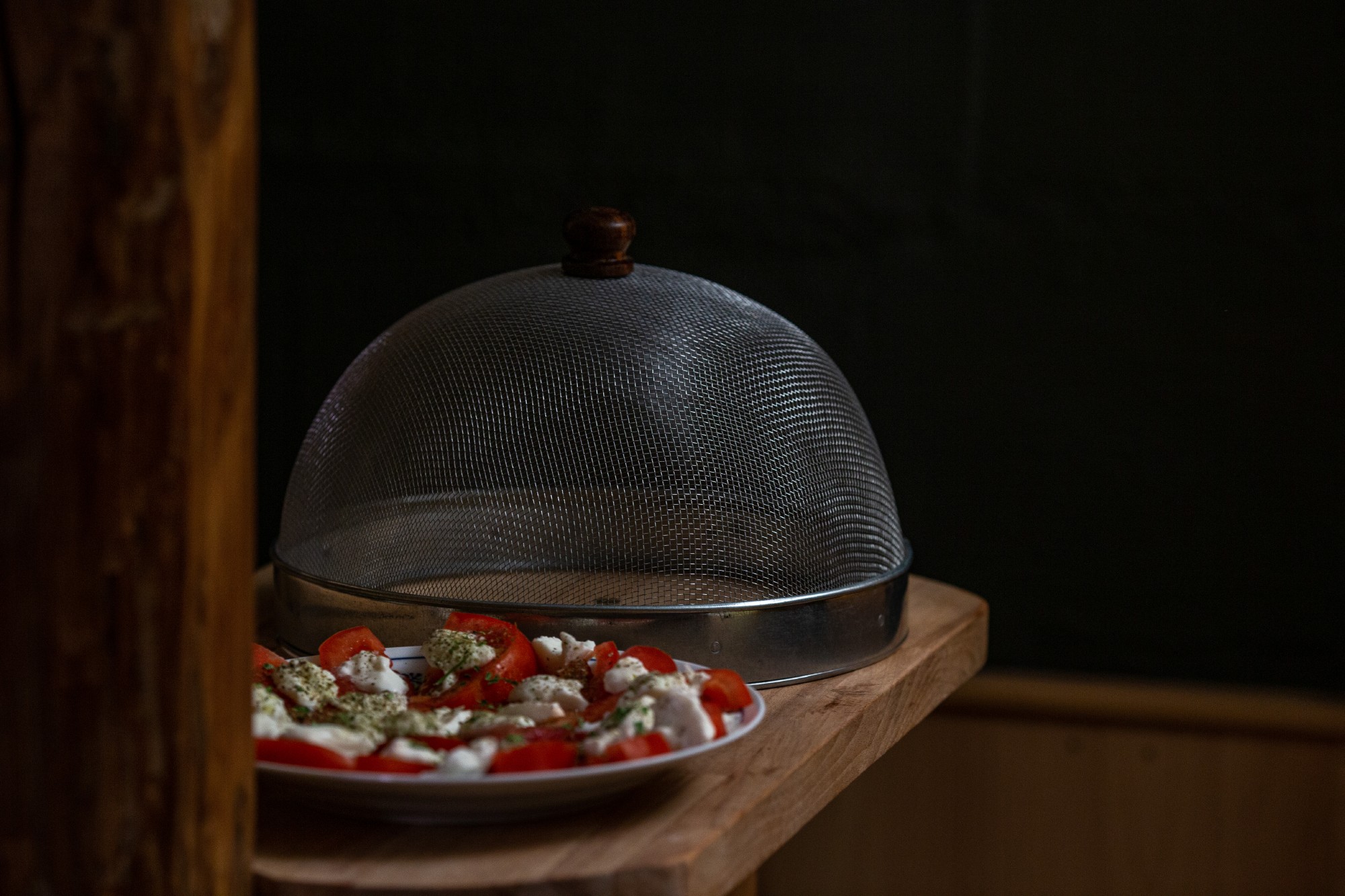 Abdeckhaube aus Metall, grau, Ø 27 cm zu 12,80