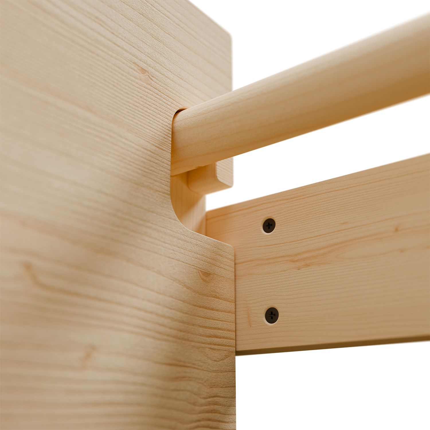 ArtSport Sprossenwand für Erwachsene - Indoor Klettergerüst aus Holz mit Klimmzugstange - Natur