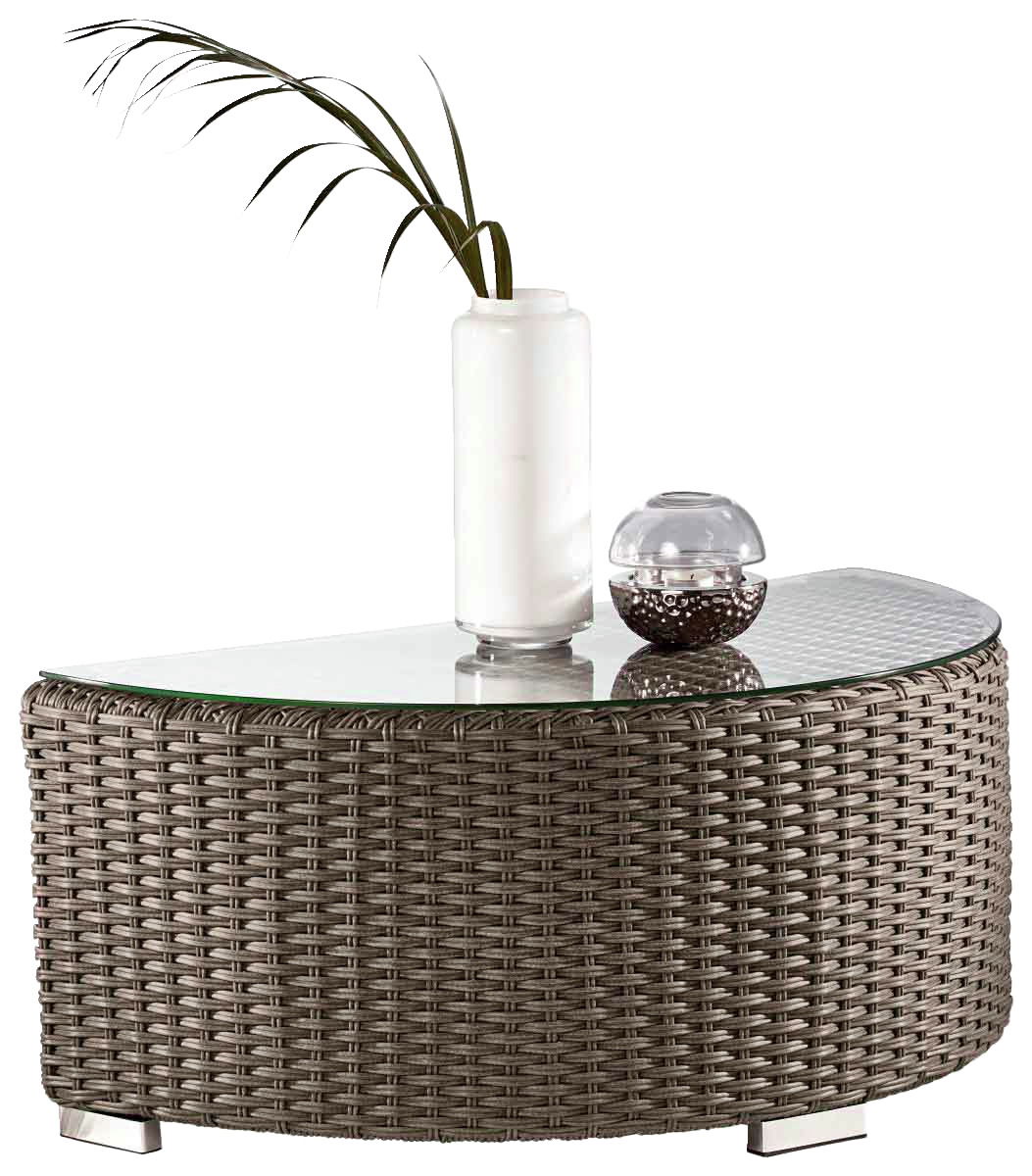 Ambia Garden Abschlußhocker/Couchtisch MONACO SMOKY