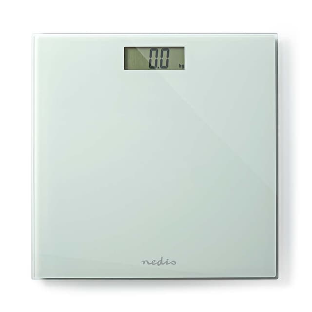 Nedis Personvægt | Digital | Hvid | Hærdet Glas | Maksimal vejekapacitet: 150 kg