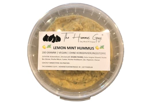 The Hummus Guys Zitronen Minze Hummus
