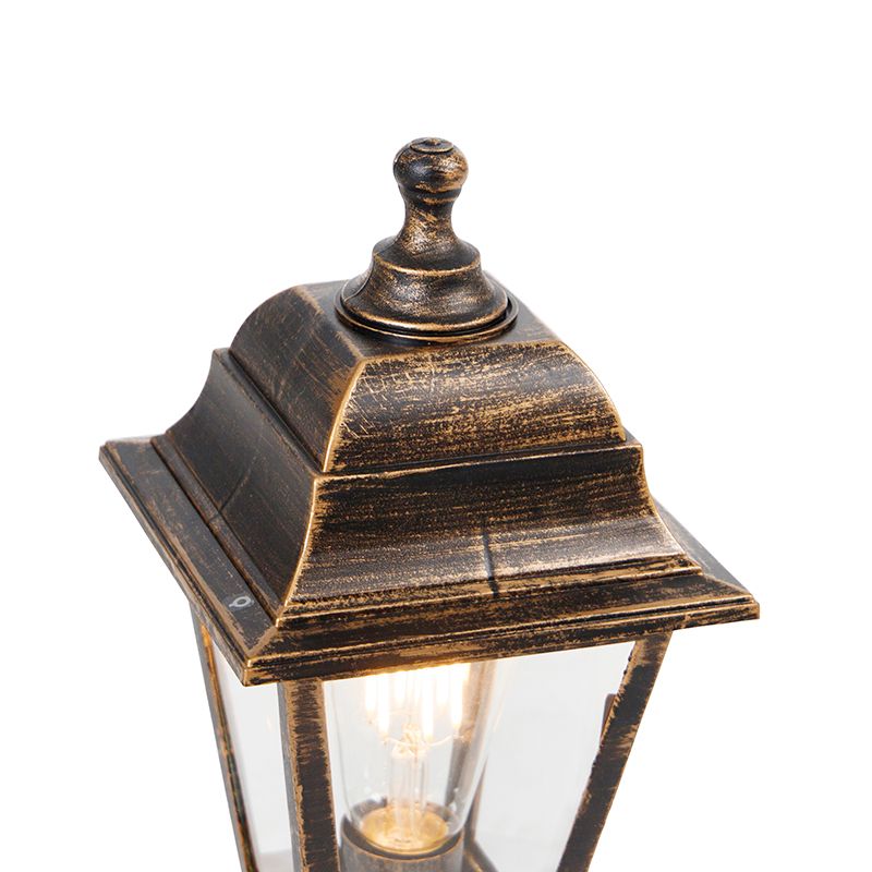 Klassiek buiten paaltje goud 44 cm IP44 - Capital