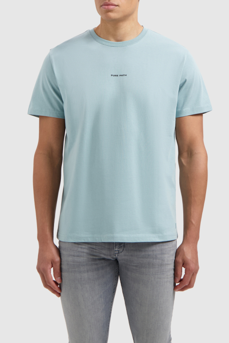 Pure Path blauwe heren t-shirt