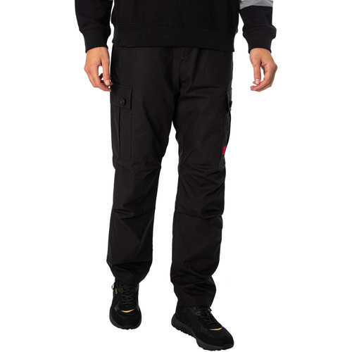 BOSS - Pantalones Cargo Garlo233 Negro
