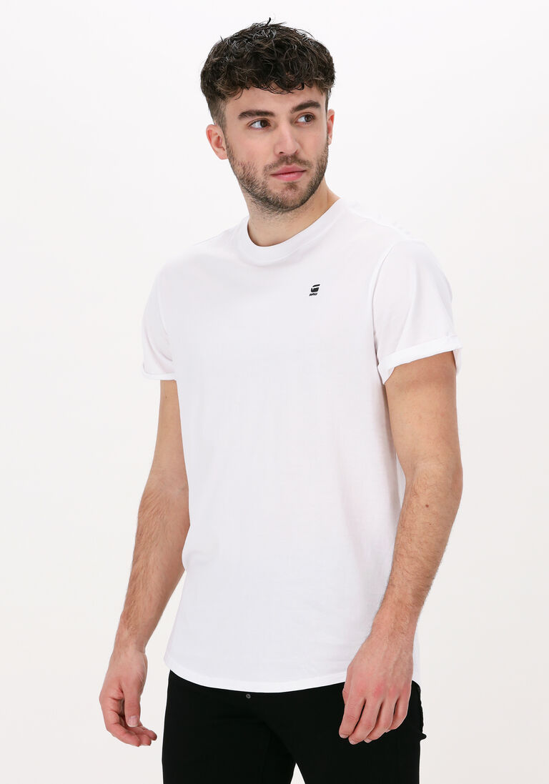 G-STAR RAW witte g-star raw t-shirt lash r t s/s