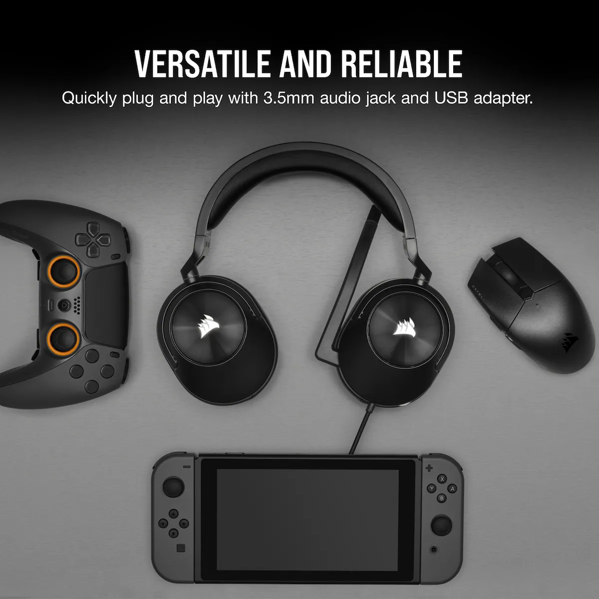 Corsair HS55 Surround gaming headset (sort)