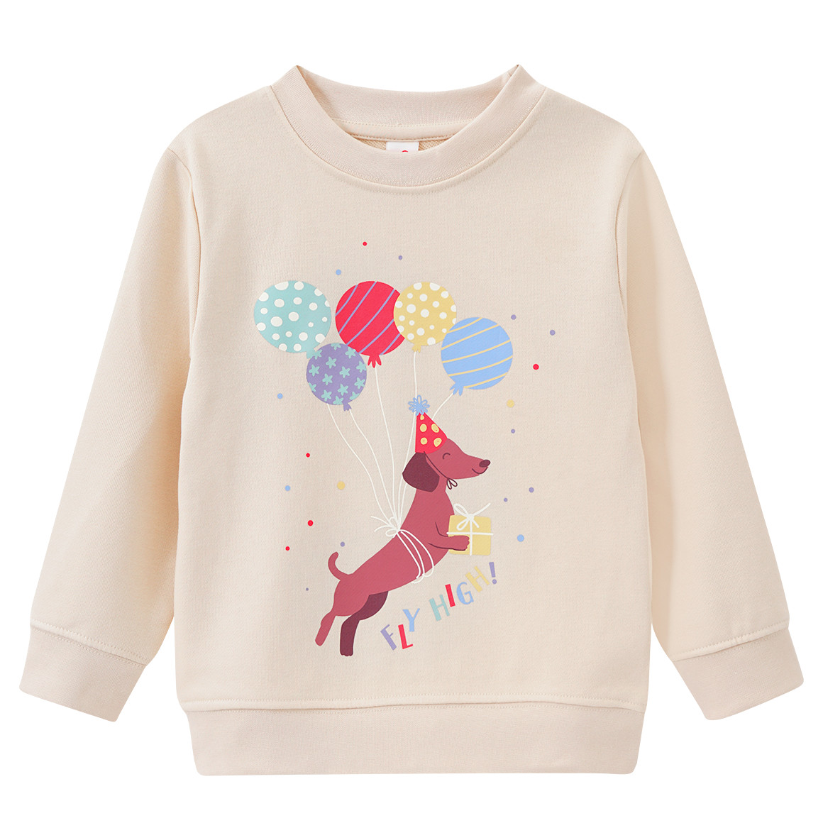 Topolino Kinder Sweatshirt mit Geburtstags-Motiv beige