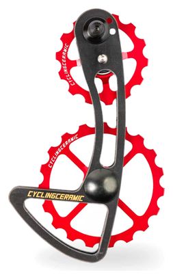 Chape de Dérailleur CyclingCeramic Oversized 14/19T pour Dérailleur Shimano 105 R7000 11V Rouge