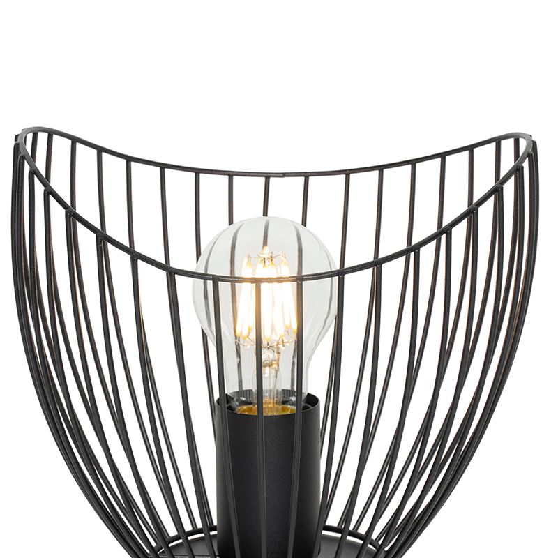 Moderne tafellamp zwart 20 cm - Pua