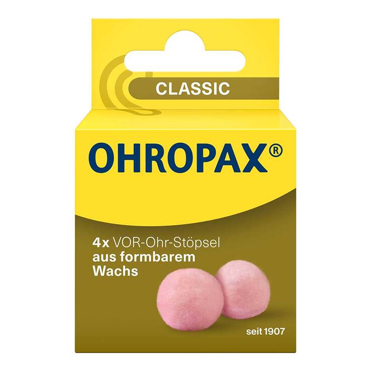 Ohropax Classic Wachs Vor-Ohr Stöpsel, 4 St
