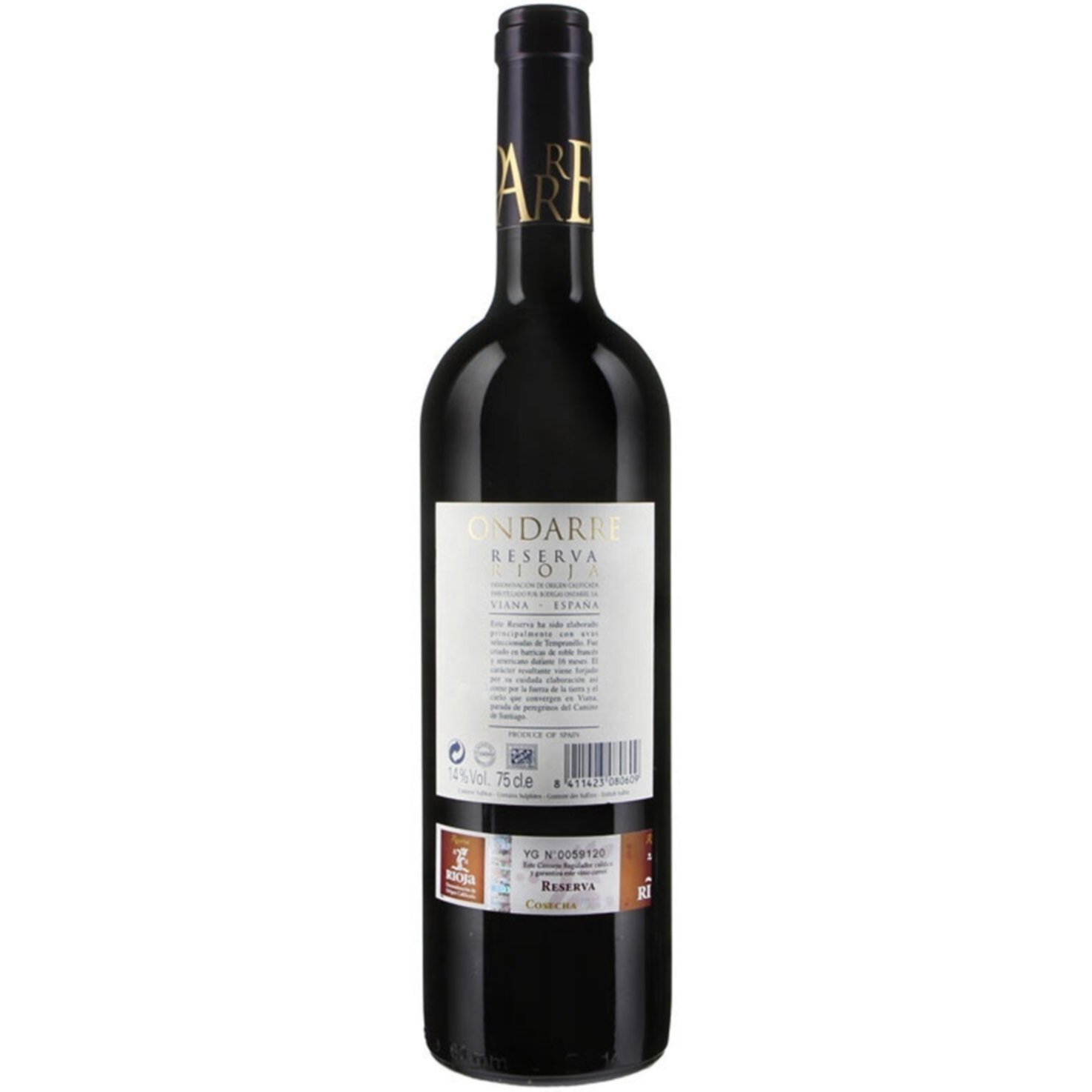 Rioja DOCa Reserva Bodegas Ondarre -75cl