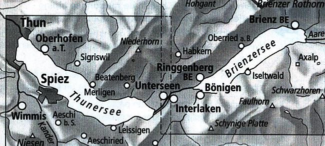 BUNDESAMT - 3322T THUNERSEE BRIENZERSEE