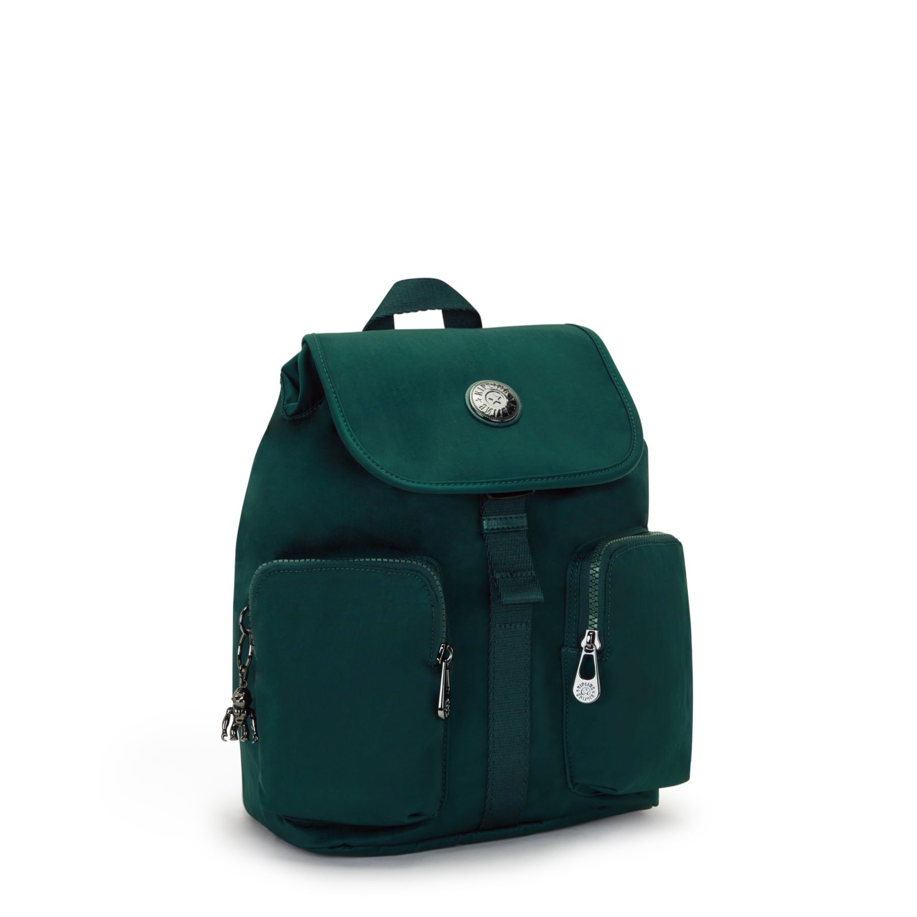 ANTO S Petit sac à dos avec cordon de serrage et poches avant - Deepest Emerald