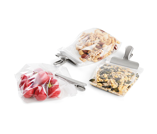 3 Edelstahl Aroma-Clips