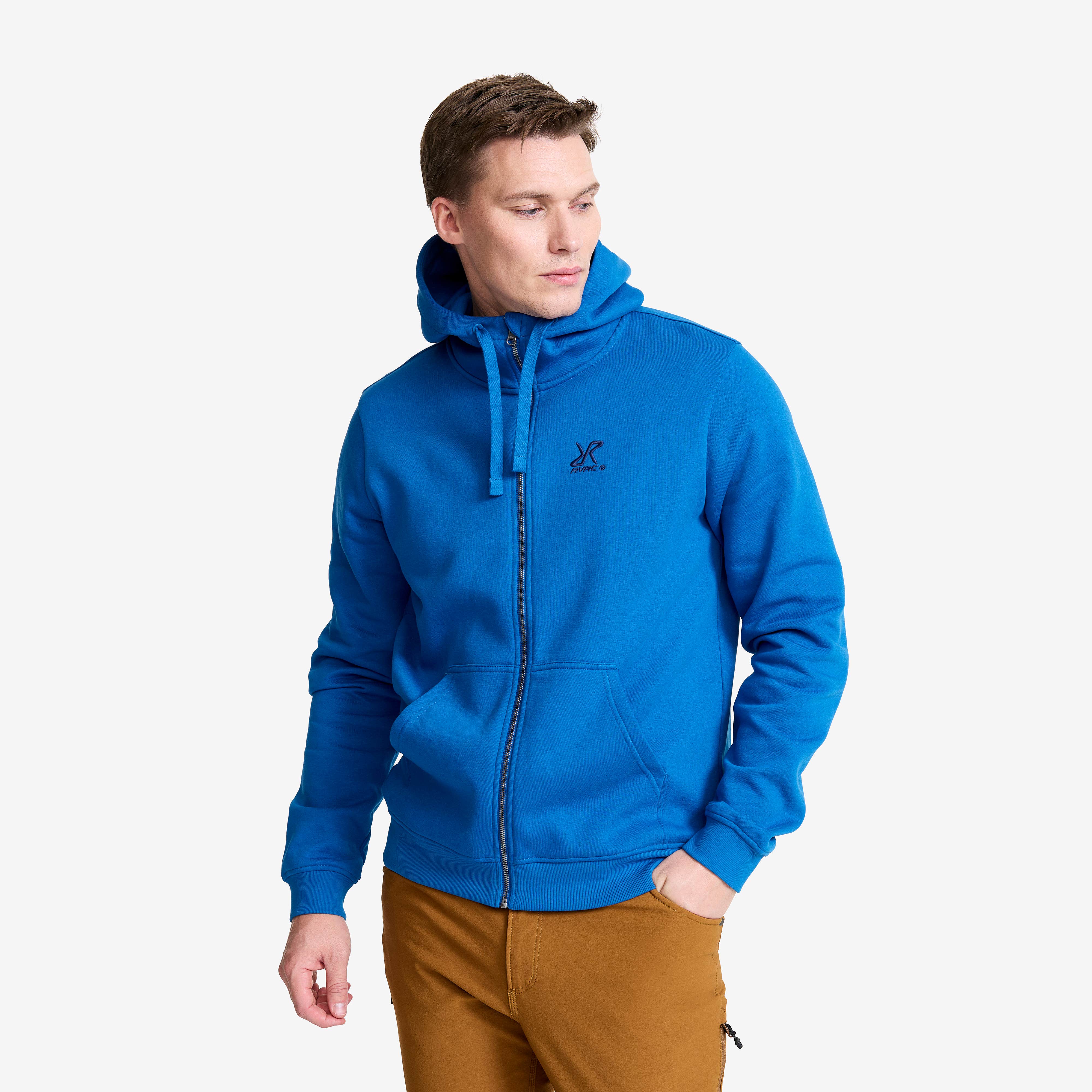 RVRC Full-zip Hoodie Herre Classic Blue