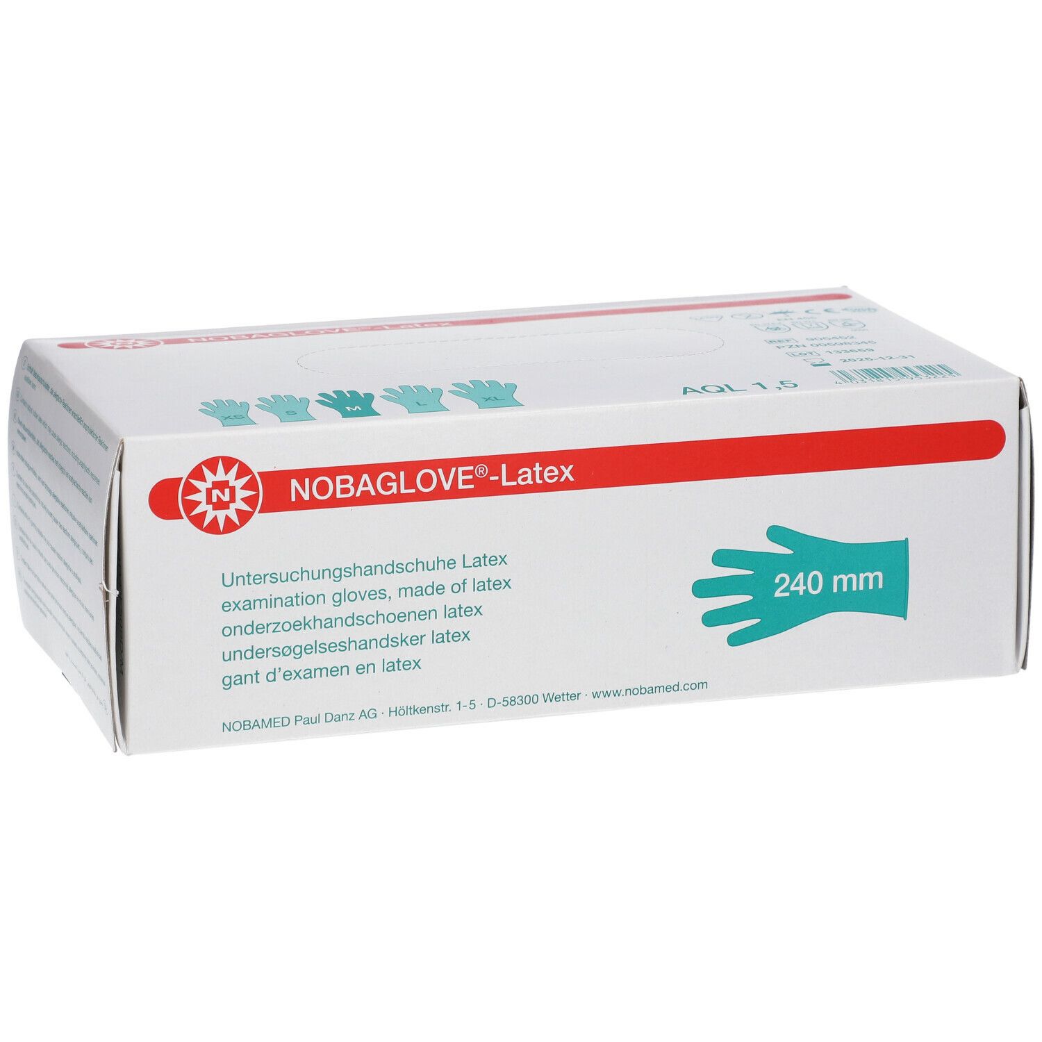 NOBAGLOVE® Latex puderfrei Gr. M