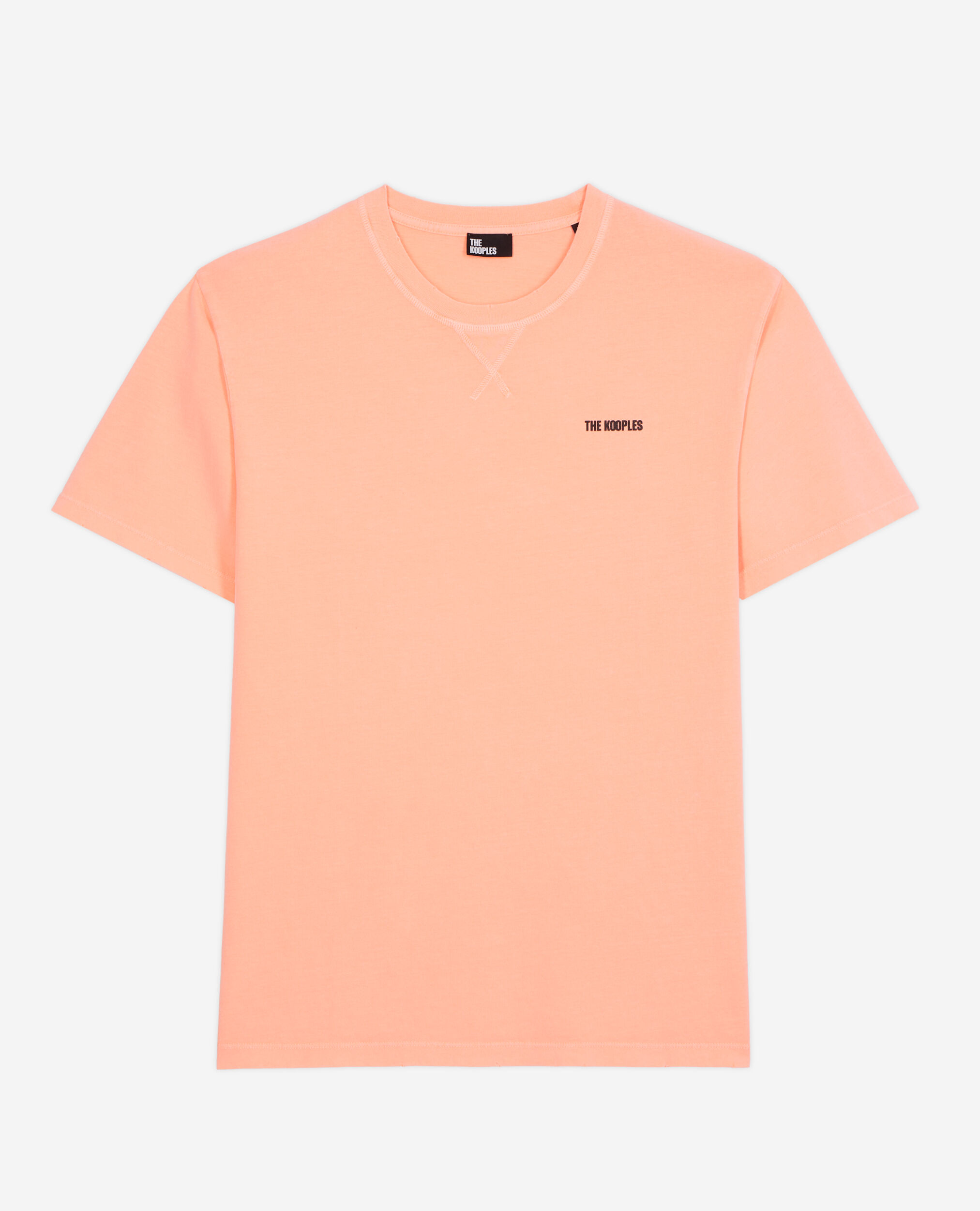 T-shirt orange fluo avec logo