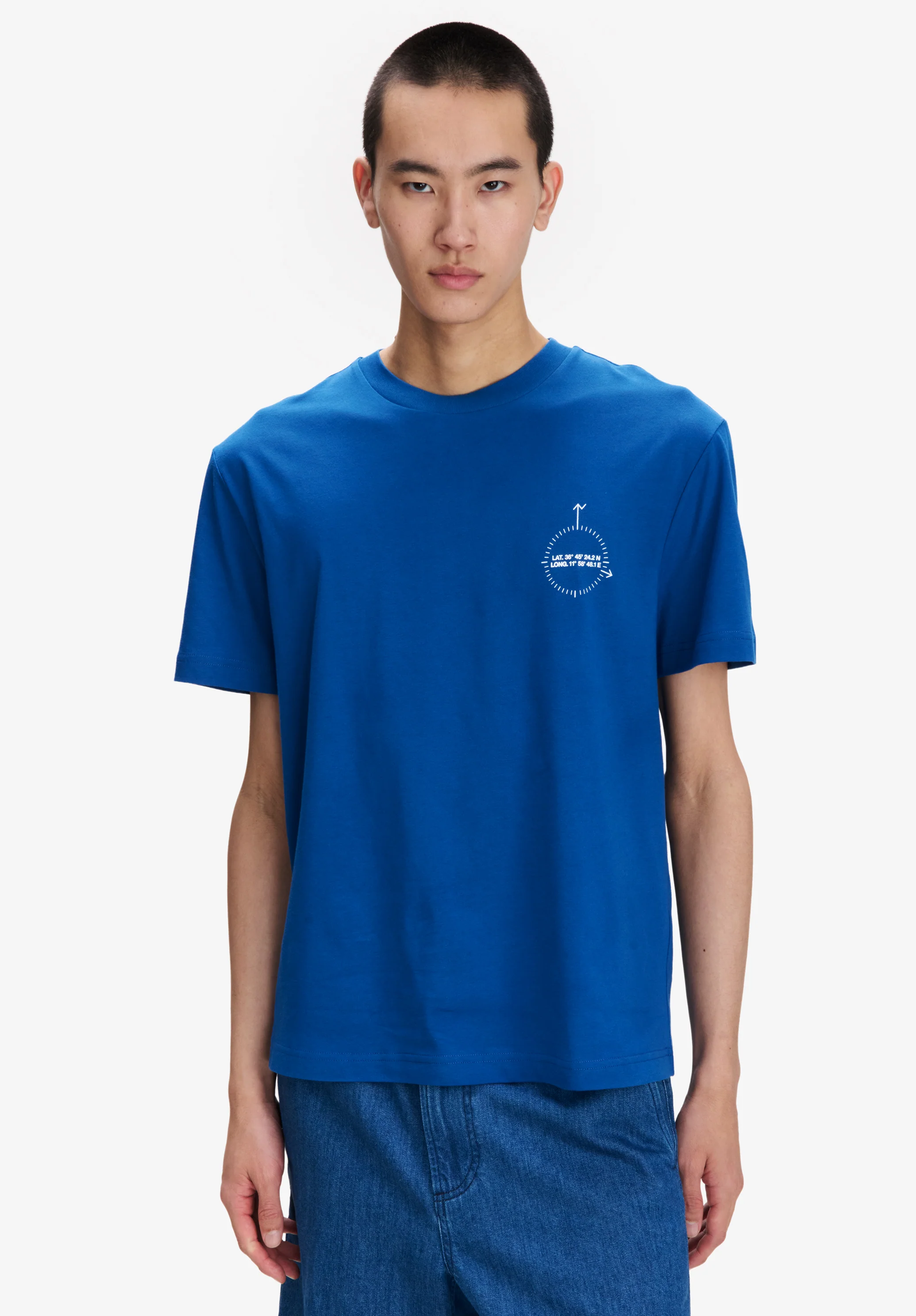 T-Shirt Boussole - Bleu
