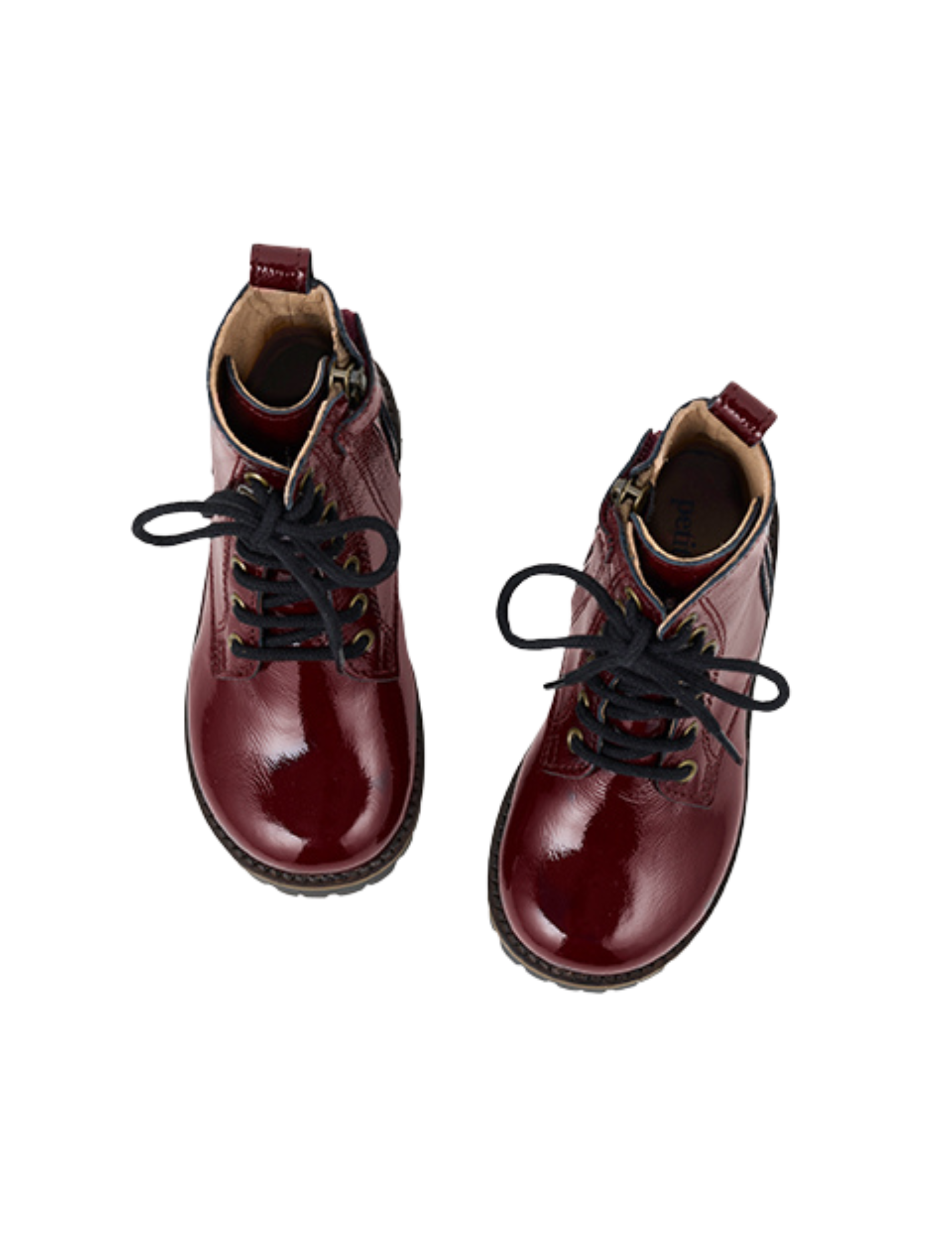 Lace-up Boot - Burgundy Patent