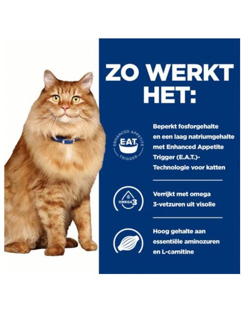 Hill's Prescription Diet K\/D + Mobility - Kidney + Joint Care Maaltijdzakjes - Kattenvoer - Kip 12x85 g