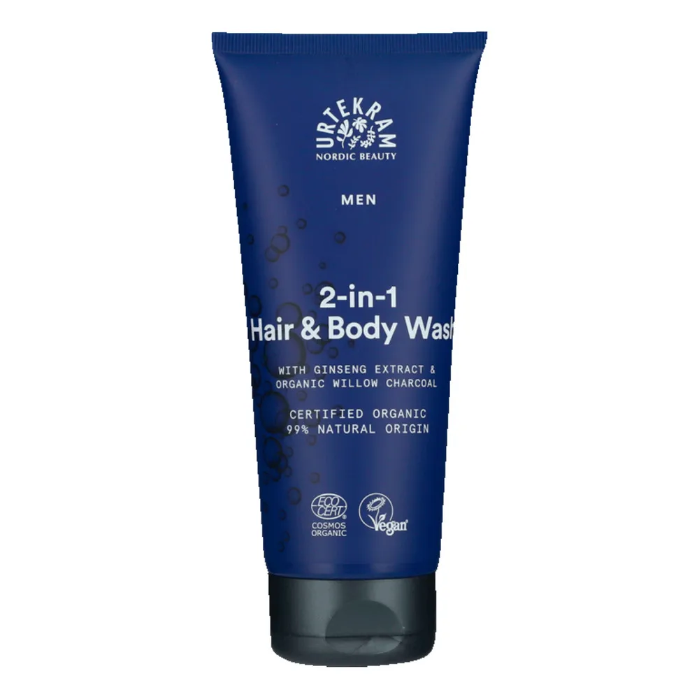 Urtekram Men 2-in-1 Hair & Body Wash - 200 ml.