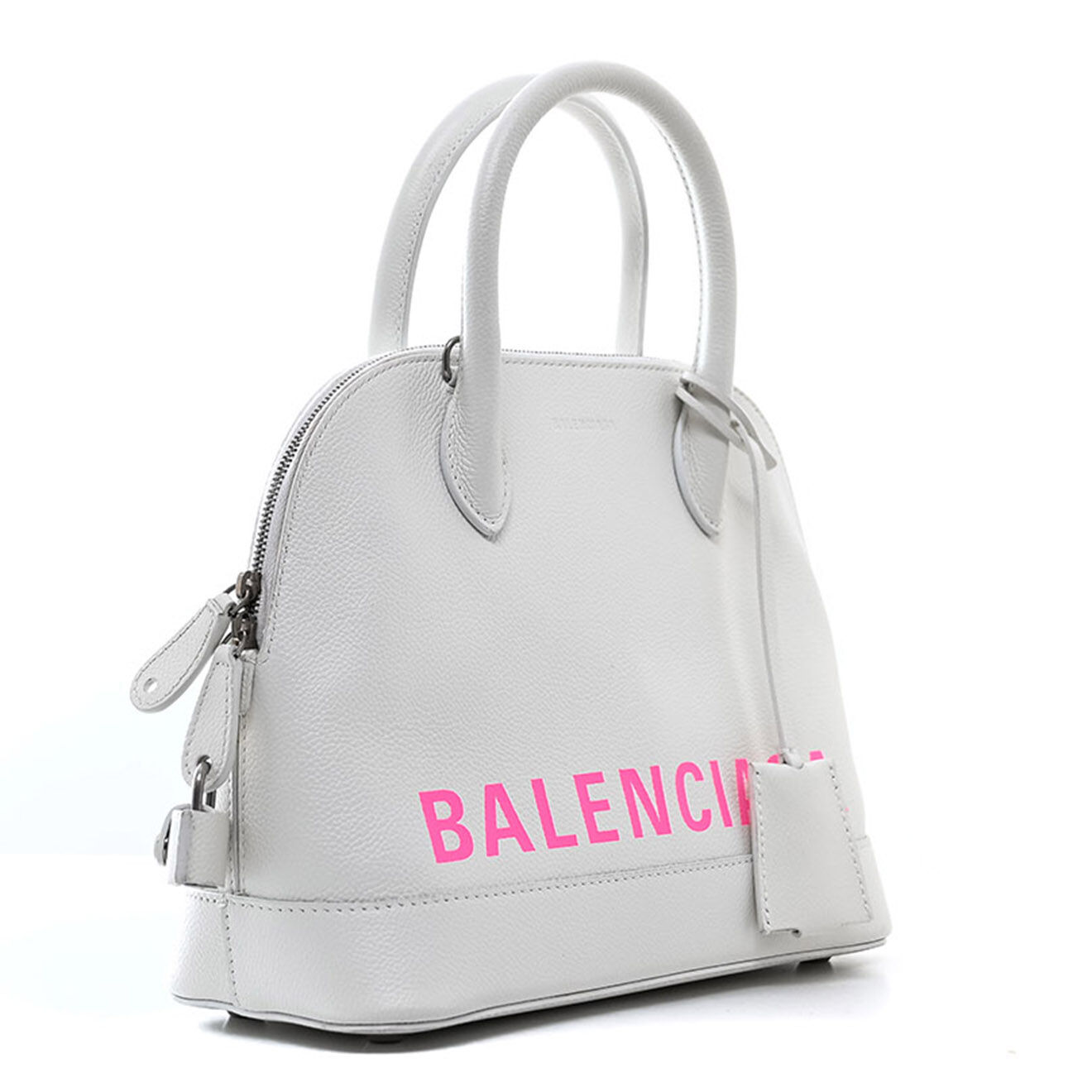 Balenciaga Sac bandoulière Ville en Cuir blanc - Très bon état - L.28 cm