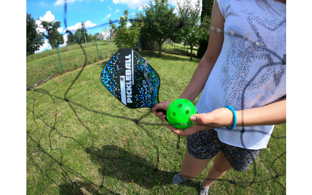 sunflex sport Pickle Ball Schlägerset 2 teilig inklusive Ball und Aufbewahrungstasche