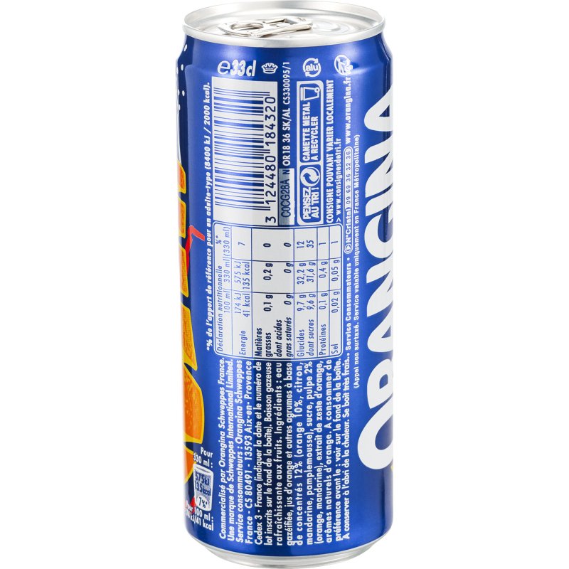 Orangina 33 cl - 24 canettes