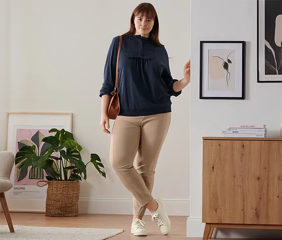 Stretchhose, beige