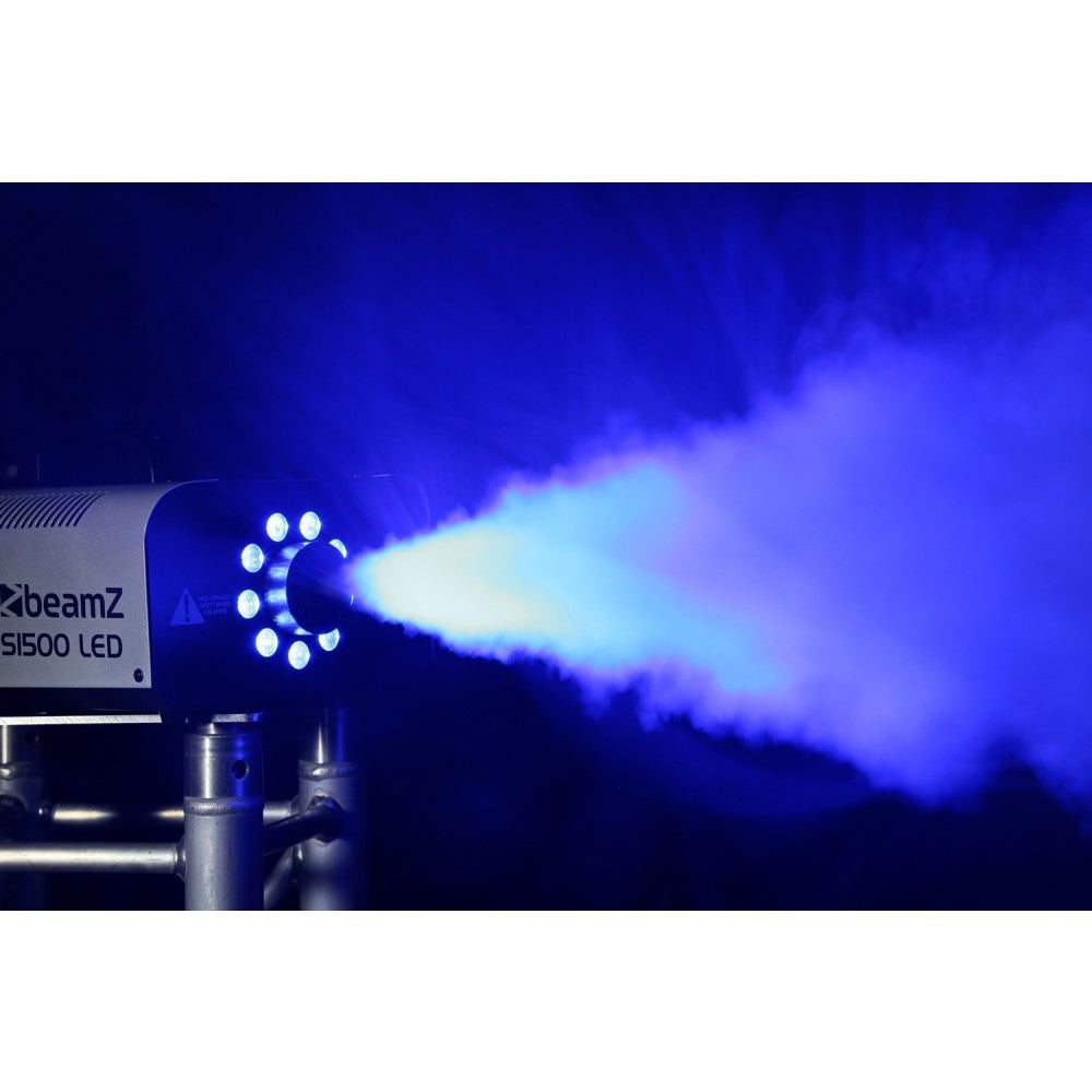 BeamZ S1500LED rookmachine met RGB LED-verlichting