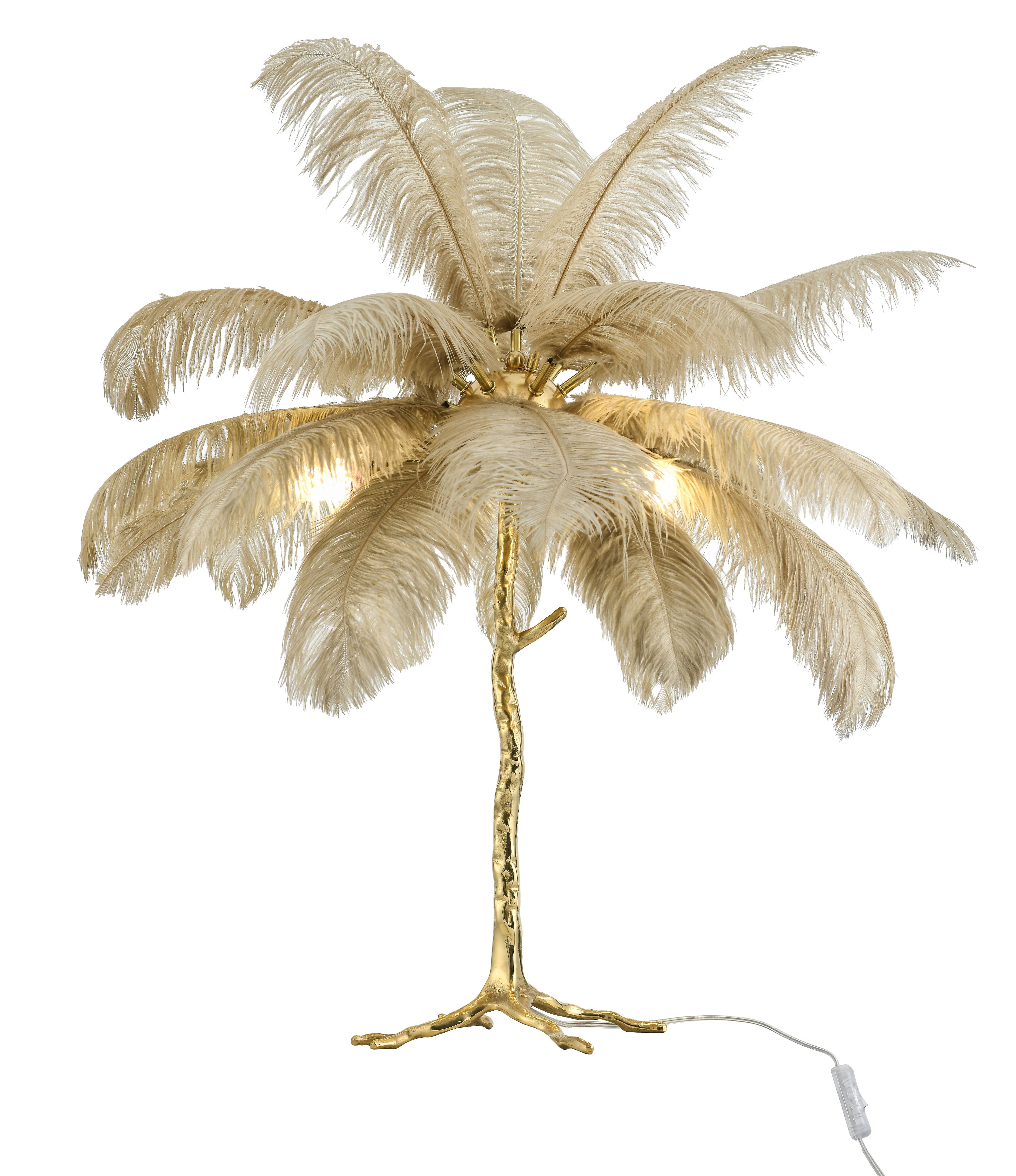 Vloerlamp Beige Struzzo ⌀94  x H80 cm