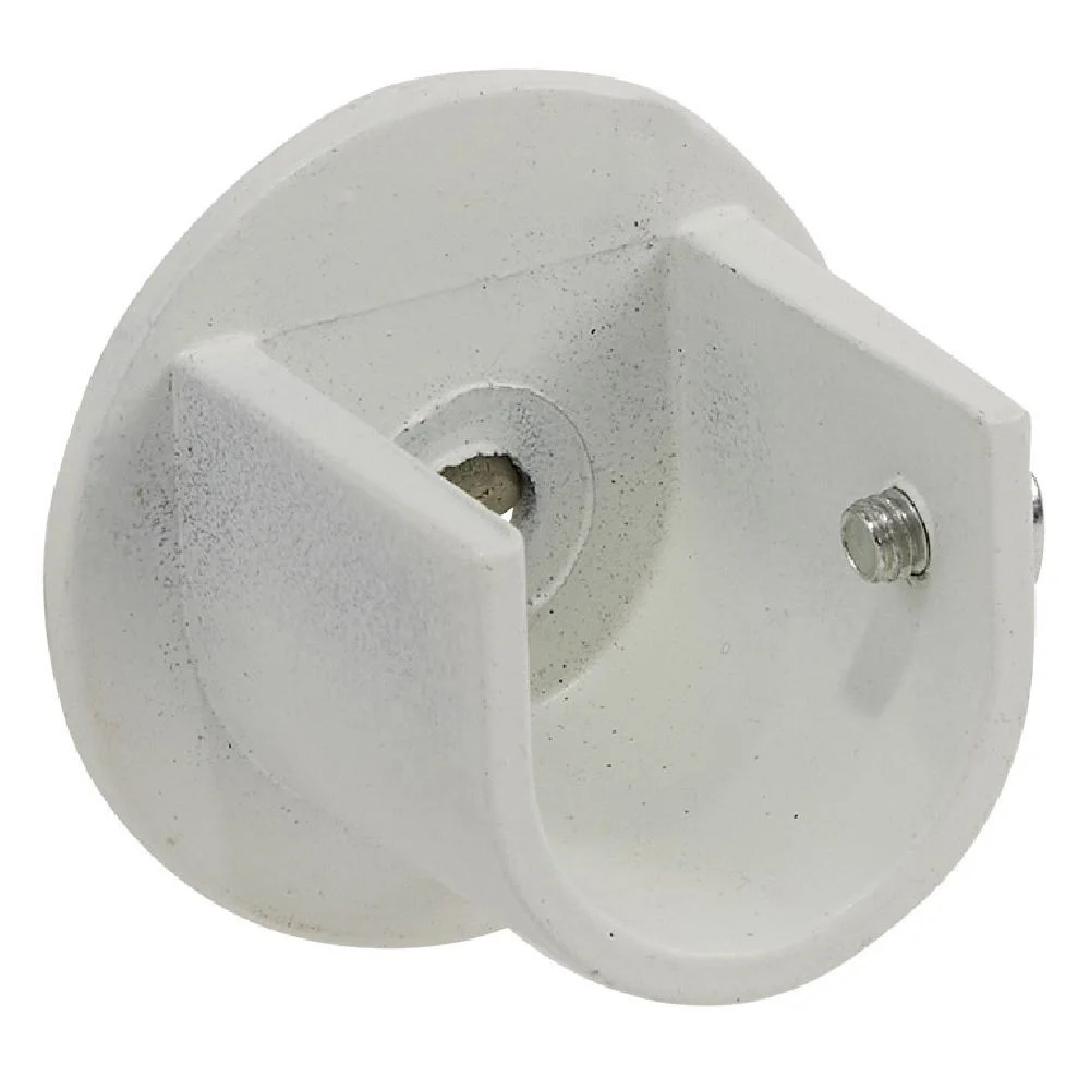 Support tringle à rideau blanc Ø20mm x2