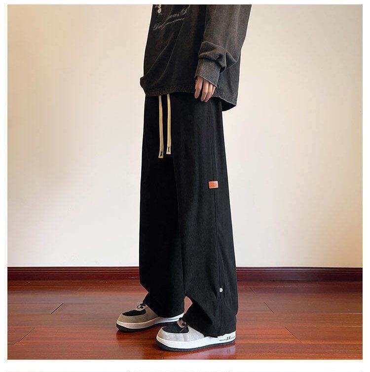 Ayuyel - Broek met hoge taille en geruite voering en wijde pijpen