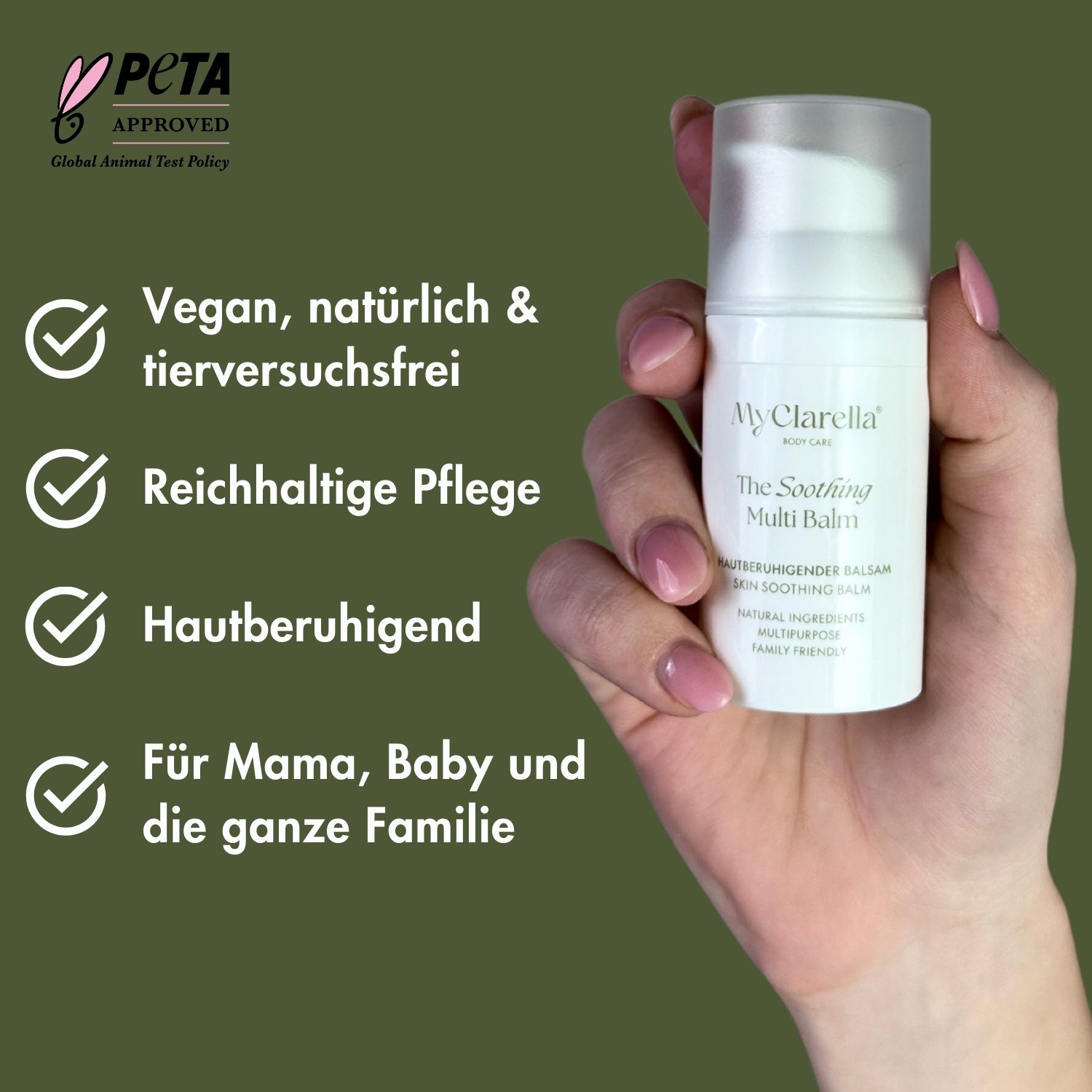 Mama & Baby Balm für Brustwarzen, Narben & Wundschutz - The Sooting Multi Balm
