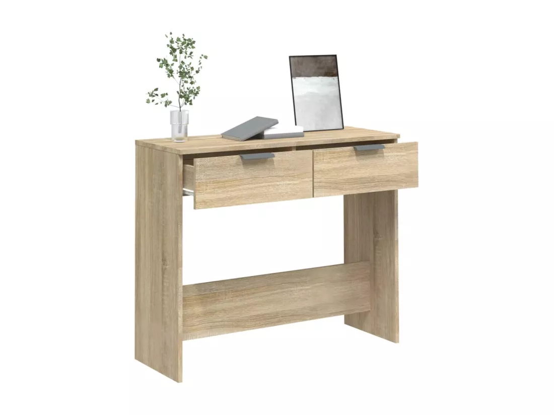 Table console Chêne sonoma 90x36x75 cm Bois d'ingénierie