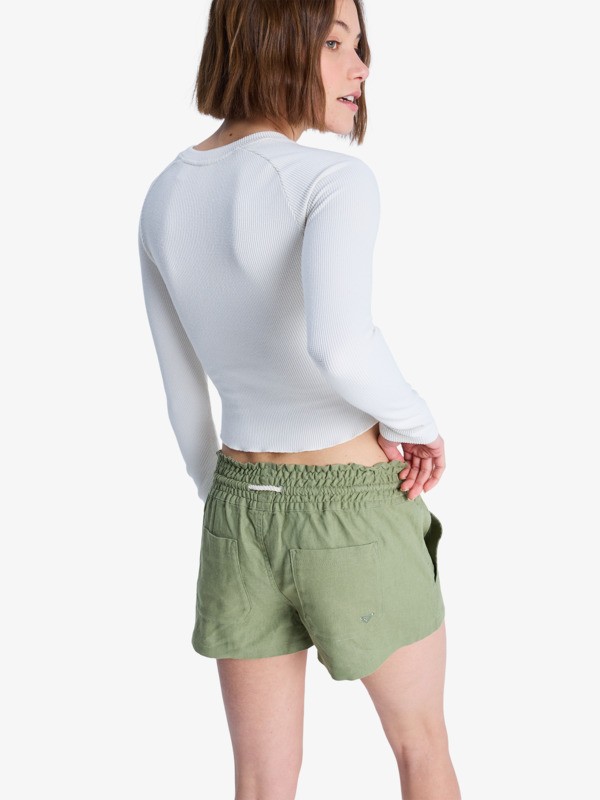 Oceanside Short de plage Vert Femme
