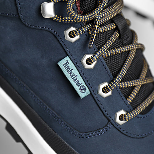 Boots Field Trekker Mid A652Z Navy Nubuck Black