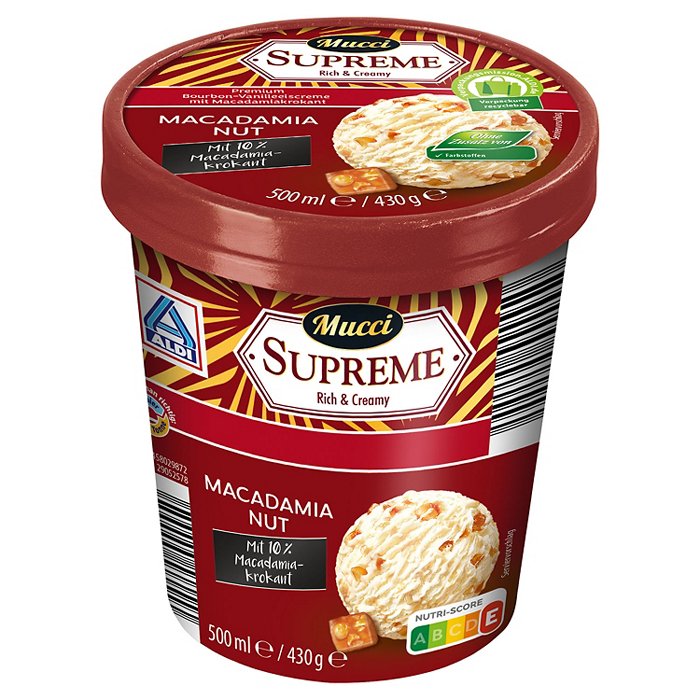 MUCCI Supreme Rich & Creamy 0,5 l, Macadamia Nut