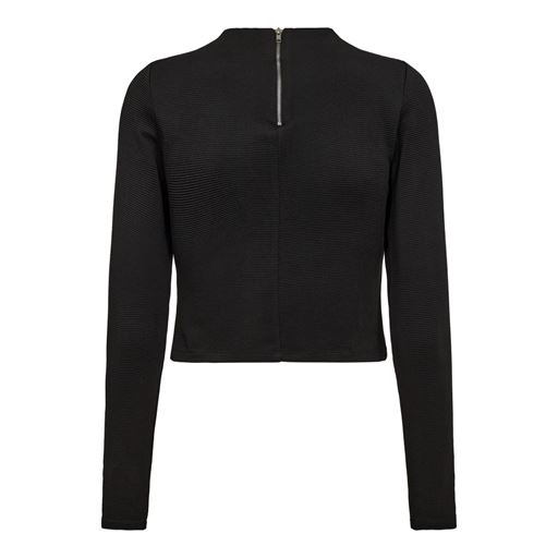 Co'Couture Pica Crop Bluse, Black, XL