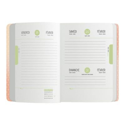 Agenda Goldy - 1 jour par page - 12 x 17 cm - positive - Oberthur