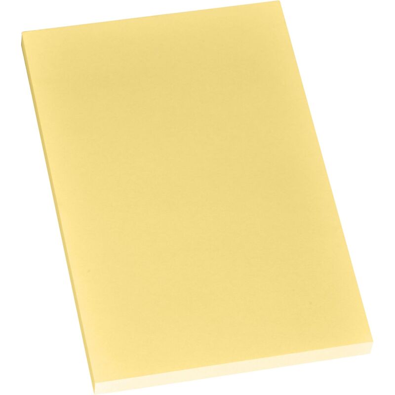 Bloc-notes repositionnables jaunes uni Post-It 102 x 152 mm - bloc de 100 feuilles