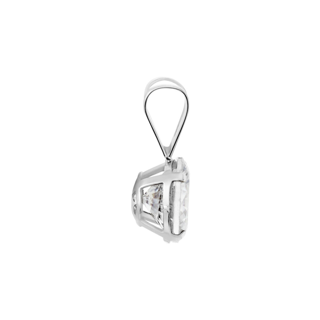 Pendentif Mabila Or Blanc Oxyde De Zirconium