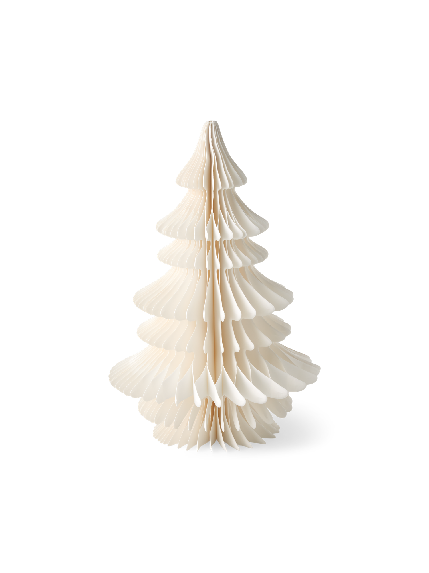 Dekorativt træ med LED-lys | Papir. 30 cm. | White