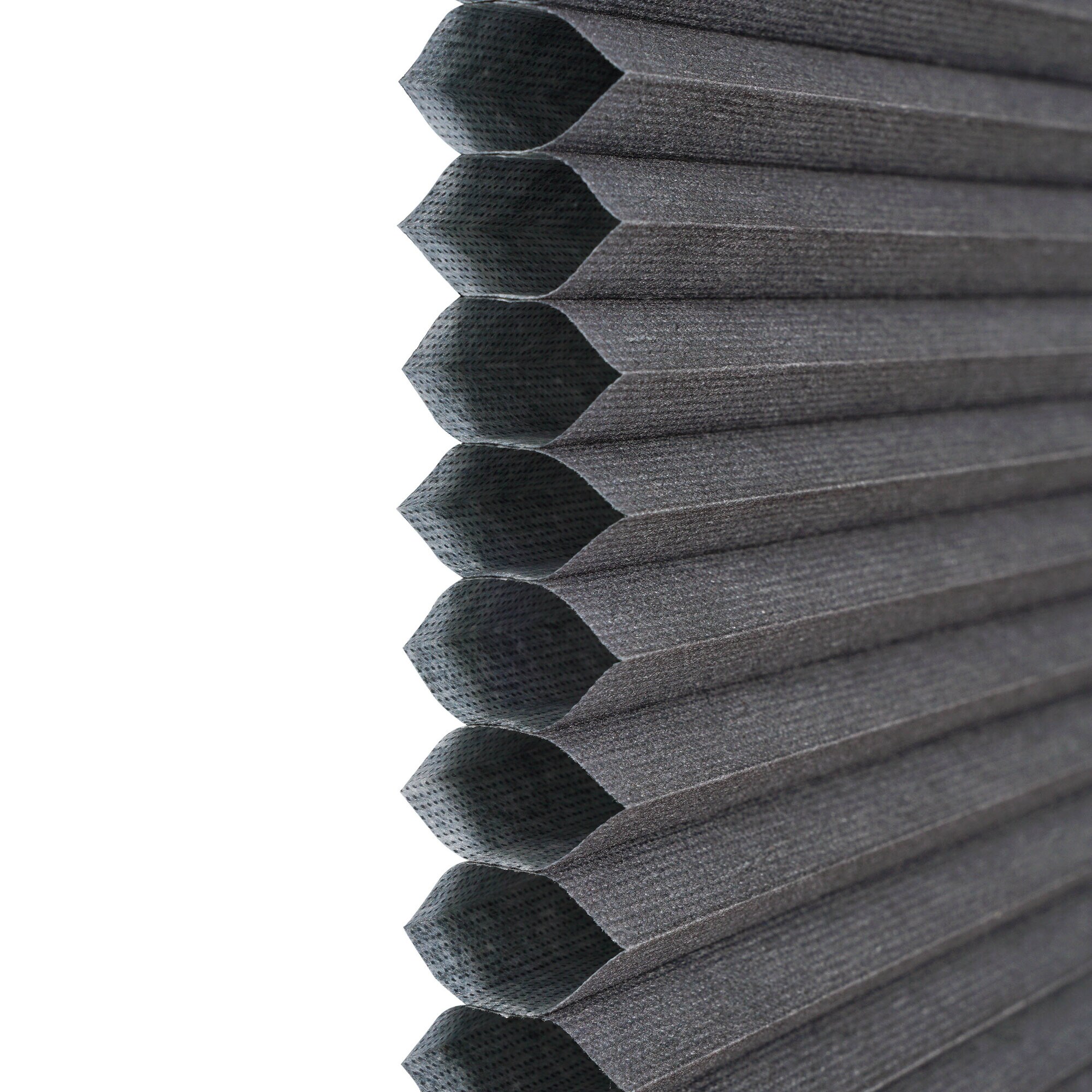 Ondeco Wabenplissee verspannt Klemmträger ohne Bohren KlemmfixBlickdicht Sonnen-Schallschutz Farbe: Grau, Größe: 50x130 cm