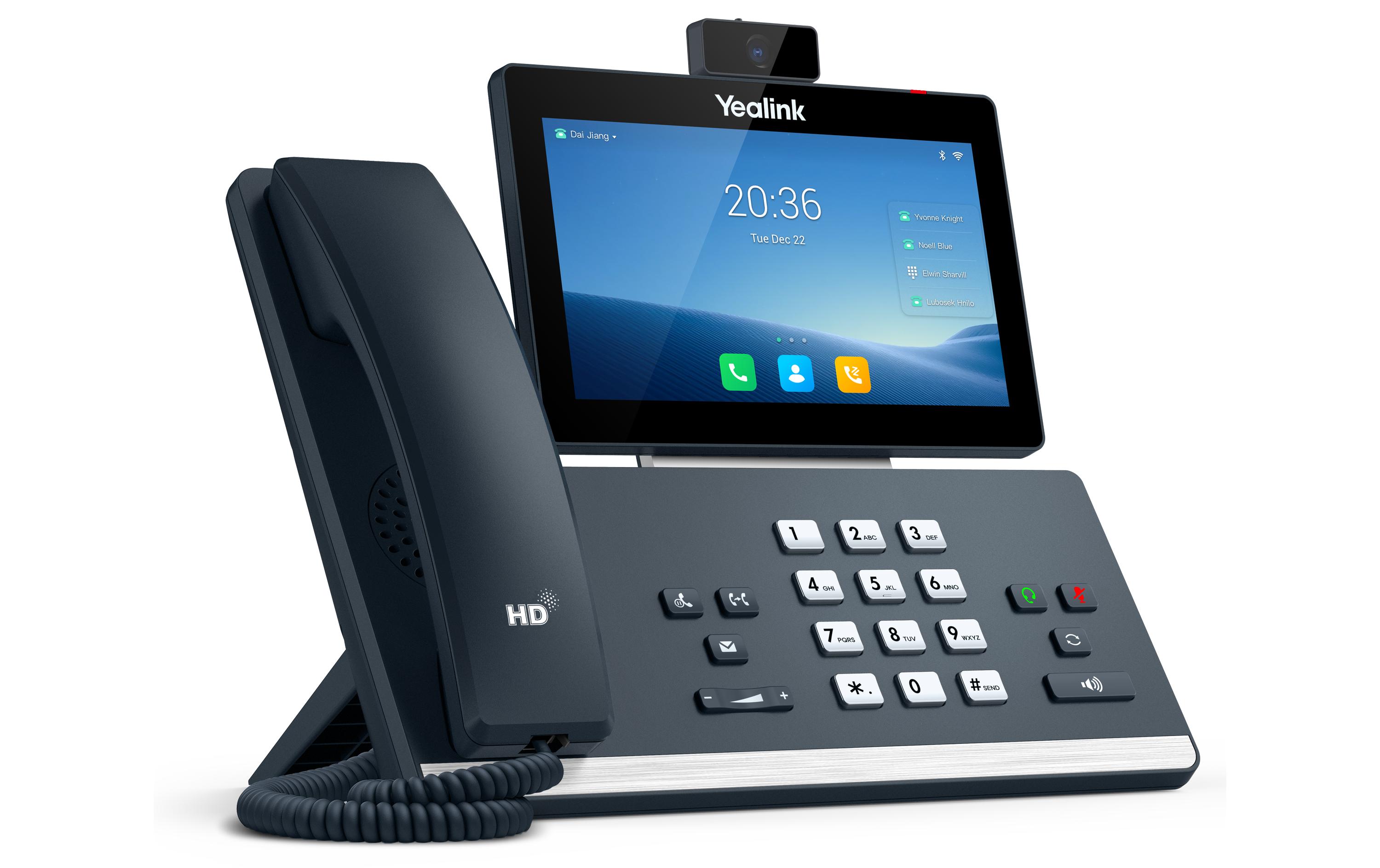 Tischtelefon T58W mit Kamera Grau<br>Einfache Audio- und visuelle Kommunikation
