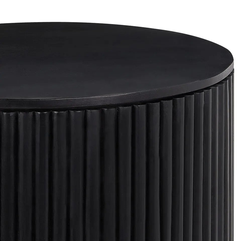 KIRKWOOD - Salontafel - Zwart - Mangohout