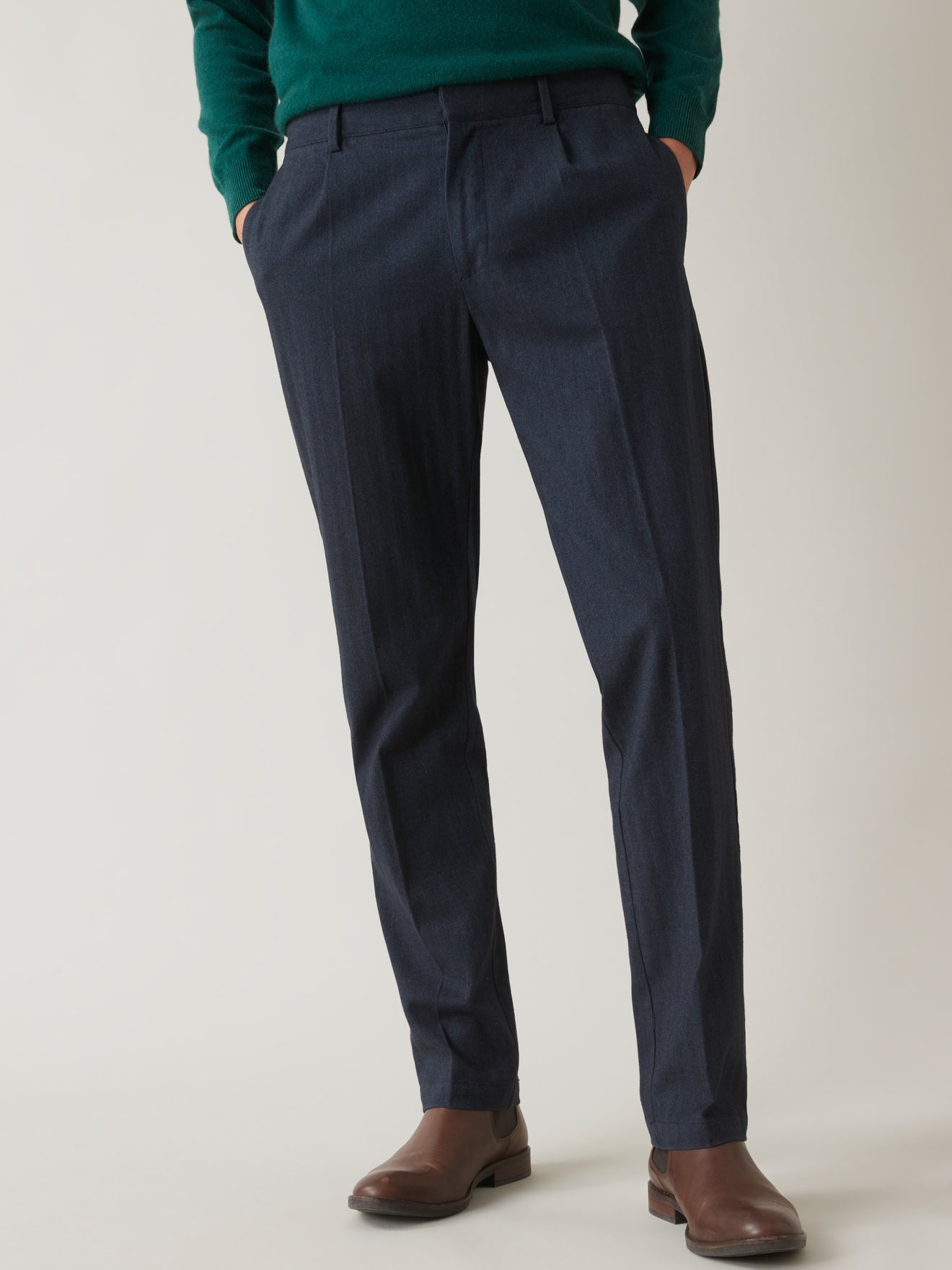 Pantalon chevrons taille élastiquée homme