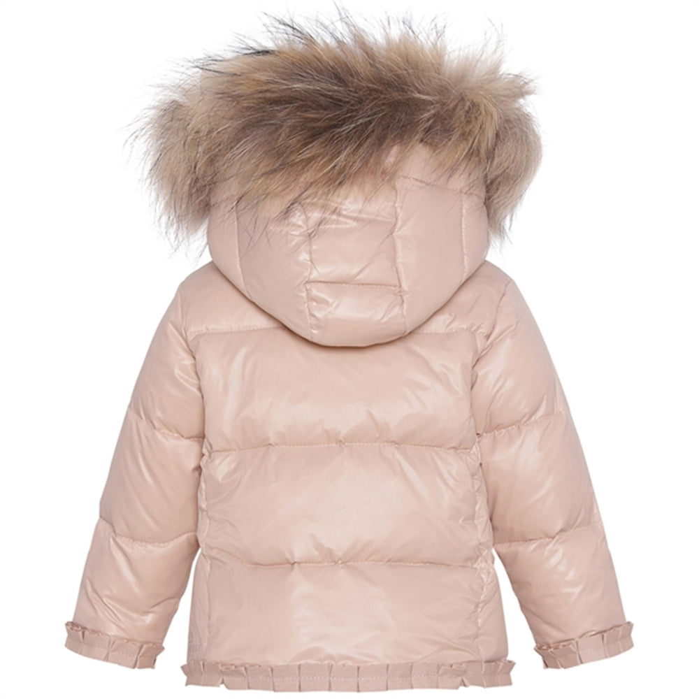 Featherlight Baby Girls Dunjakke m. Pels Mahogany Rose