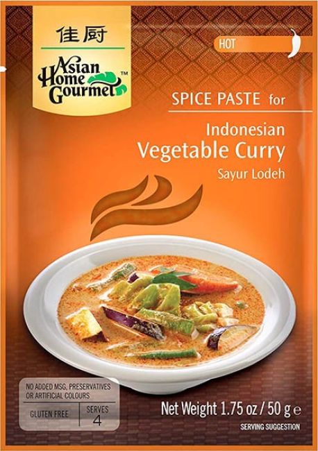 Asian Home Gourmet Kruidenpasta Indonesisch Groente Curry 50g